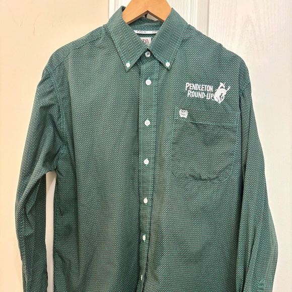 Men’s Cinch long sleeve shirt with official Pendleton Round-Up logo - Picture 1 of 3